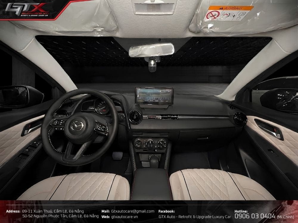 Mẫu dòng xe Mazda 2 có thể lắp đặt bệ tỳ tay