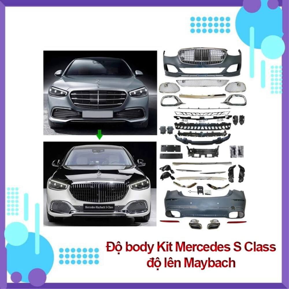 Mercedes S Class độ body kit Maybach