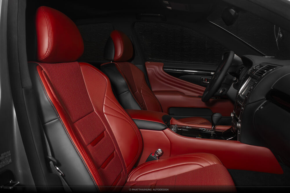  Nâng cấp nội thất màu đỏ đậm cho Lexus