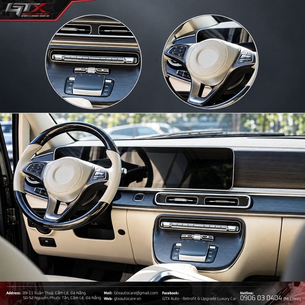 Nâng cấp nội thất Mercedes V-Class W447 tại GTX