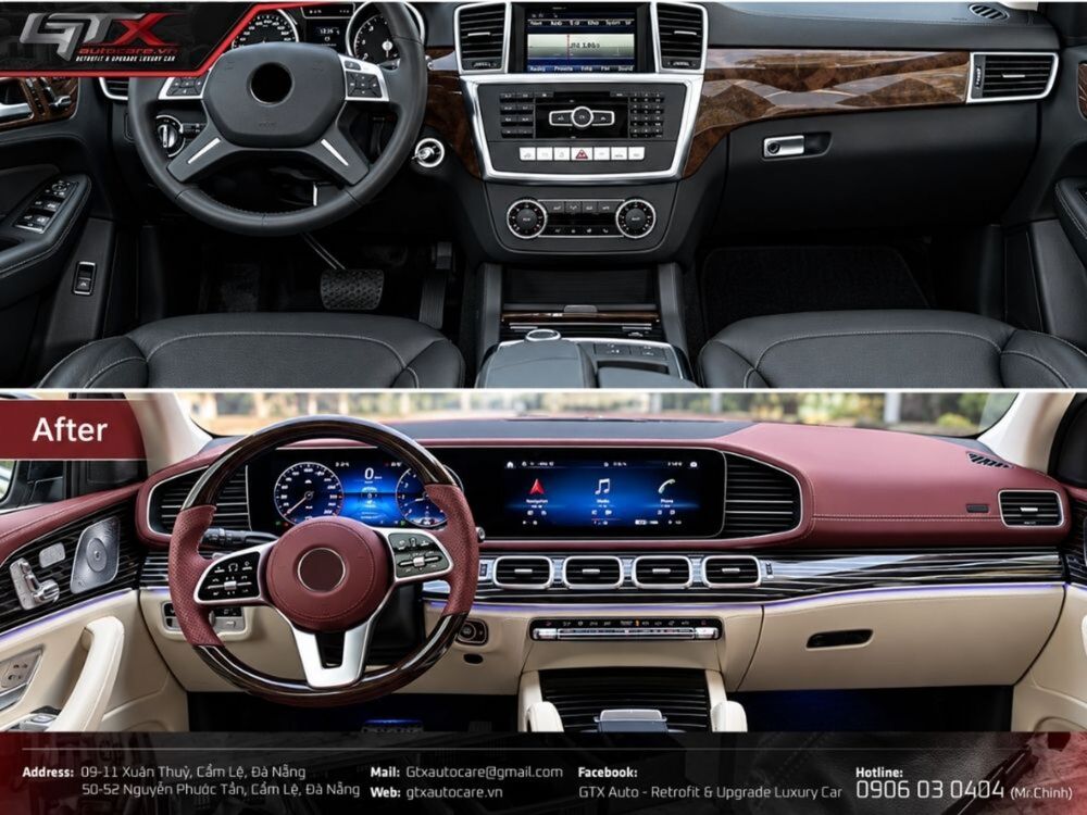 Nâng cấp nội thất MIDDLE cho Mercedes mẫu 01
