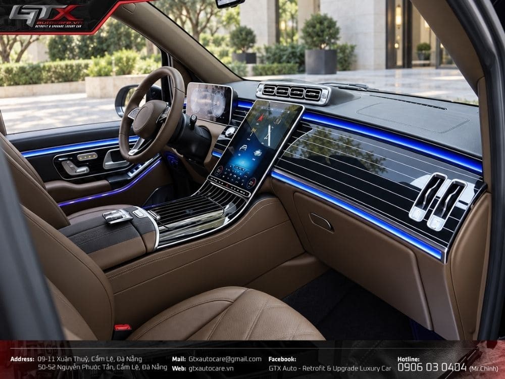 Nâng cấp táp-lô và các chi tiết ốp trang trí cho xe Mercedes V Class