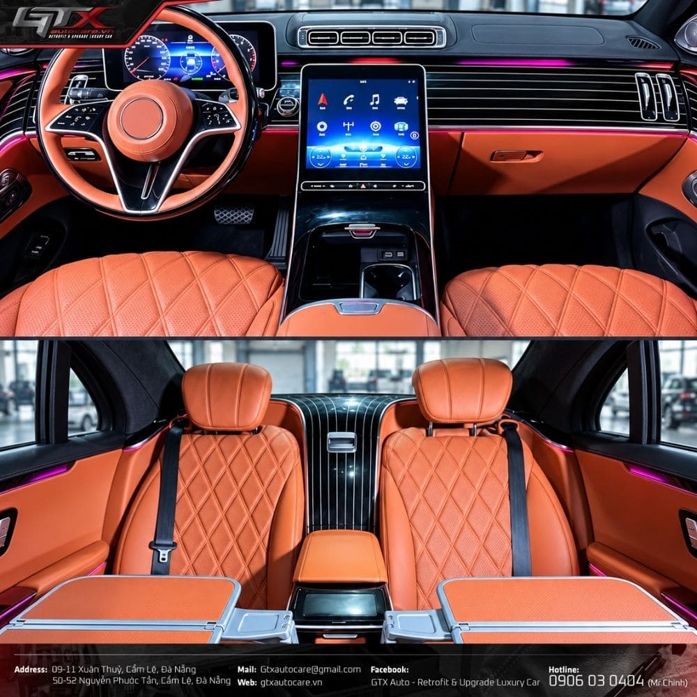 Nâng đời nội thất S Class W222 lên W223 Maybach tại GTX