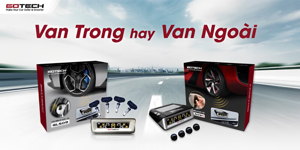 Nên lắp cảm biến áp suất lốp trong hay ngoài