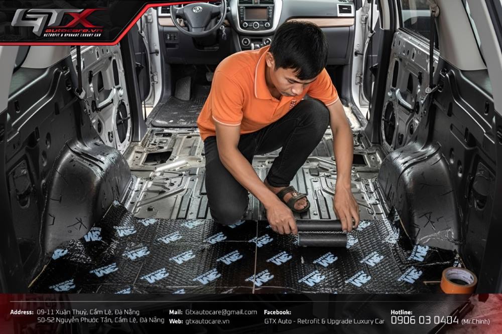 Những vị trí nên dán cách âm cho xe