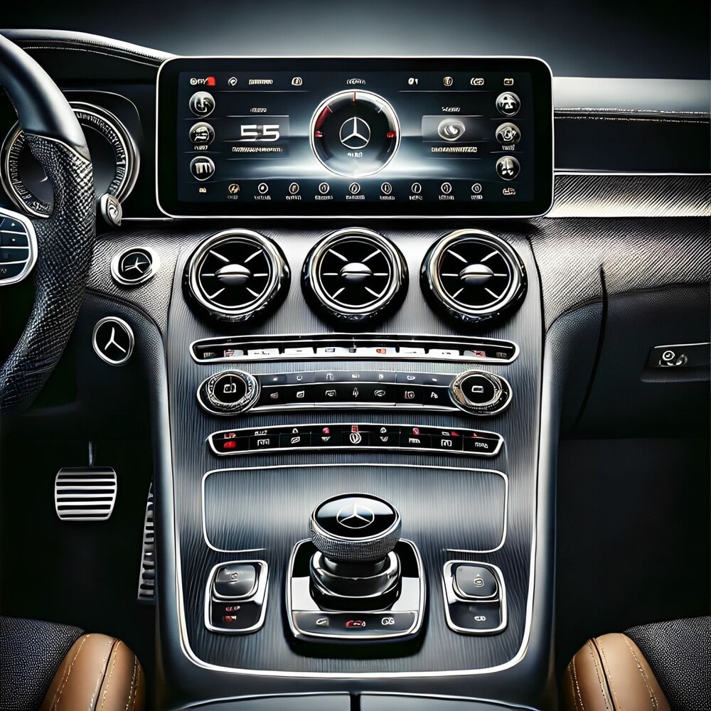 Ốp điều khiển trung tâm cho xe Mercedes Benz C250