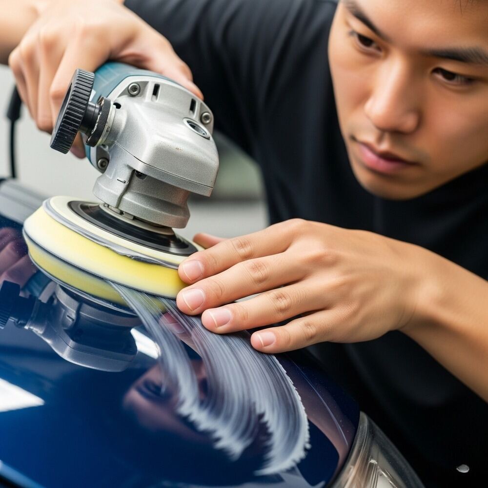 Paste xóa các vết xước nhẹ bề mặt xe