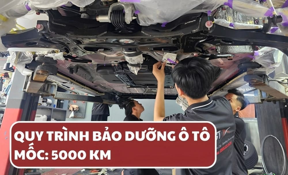Bảo dưỡng cấp 1 khi di chuyển được 5000 km