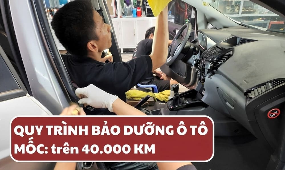 Bảo dưỡng cấp 4 khi xe đã di chuyển trên 40.000km