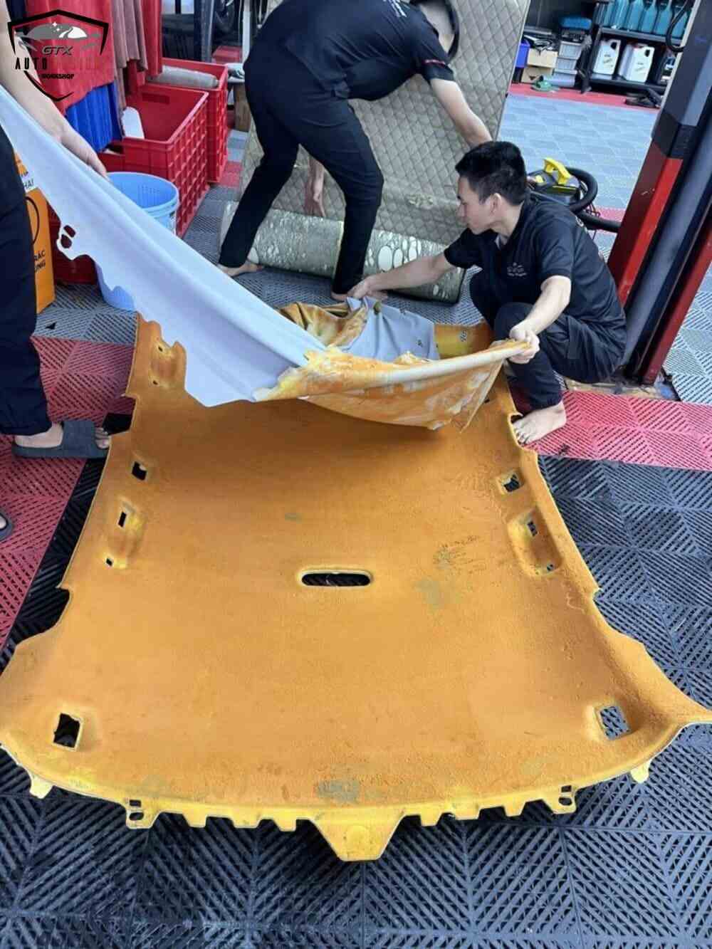 Quy trình bọc trần xe
