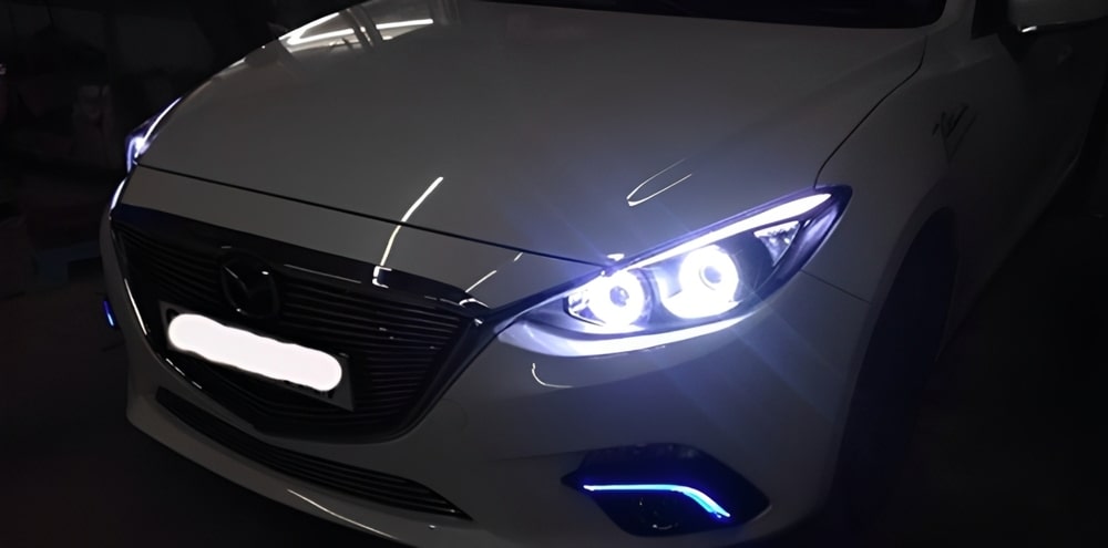 Quy trình độ pha Mazda 3 2018 tại gara