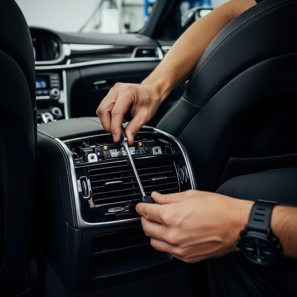 Quy trình lắp đặt cửa gió điều hòa cho hàng ghế sau Vios