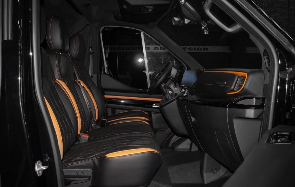 Quy trình thực hiện bọc ghế da cho ô tô Ford Transit 
