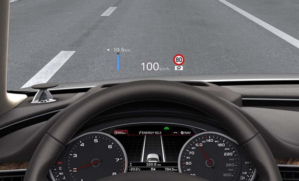 Rất nhiều model xe Lexus có trang bị HUD Display