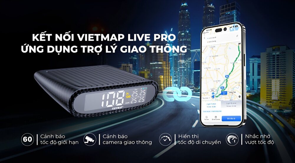 Sản phẩm cảm biến đo áp suất lốp xe của hãng Vietmap