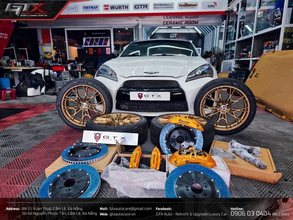Sơn mâm xe ô tô tại xưởng GTX Auto Care