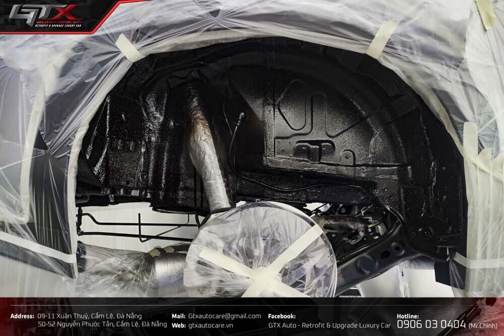 Sơn phủ gầm xe ô tô giúp cách nhiệt