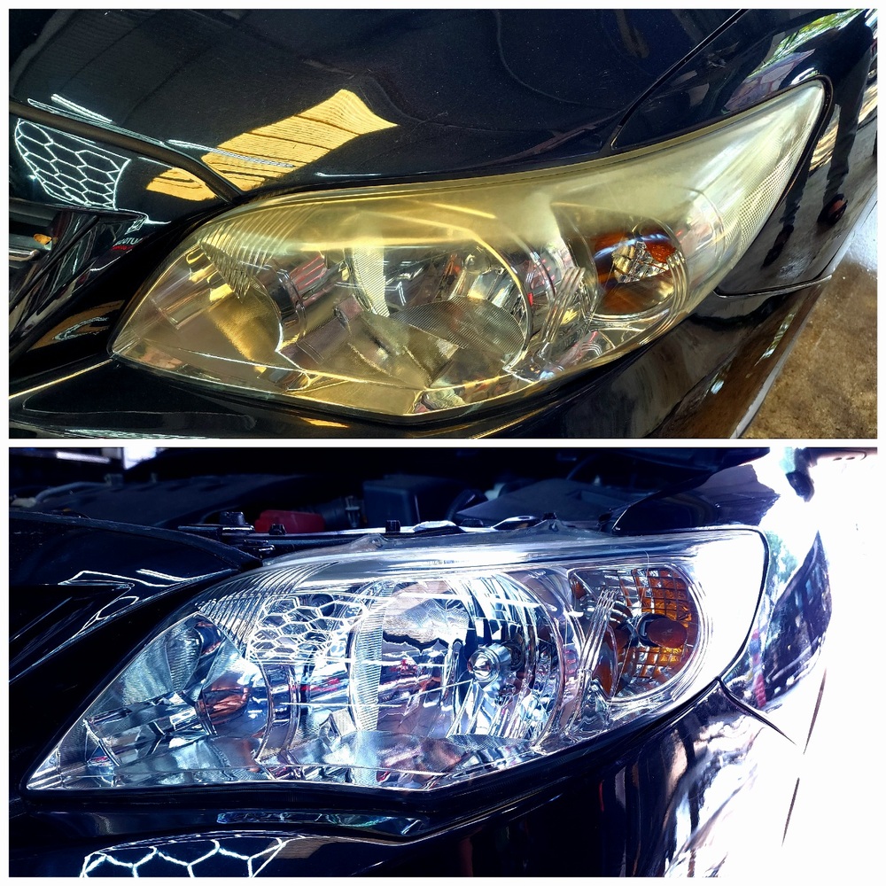 Tẩy ố đèn ô tô