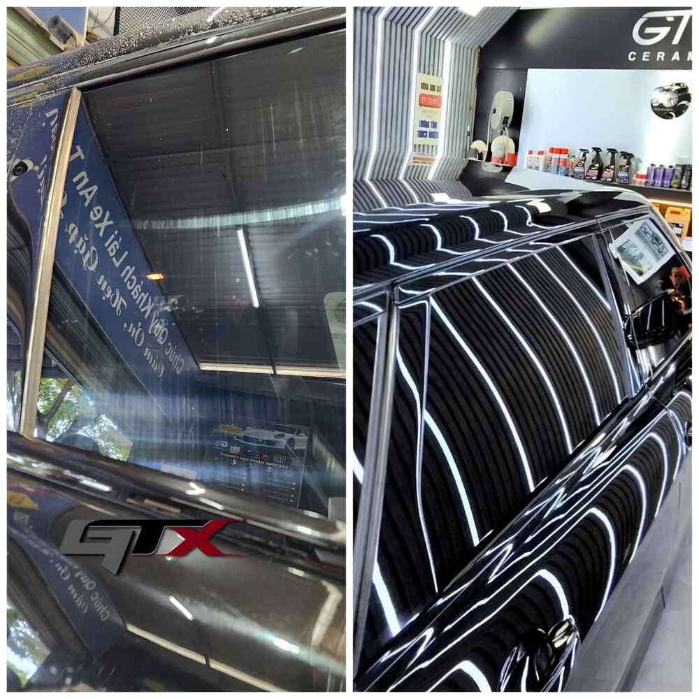 Tẩy ố kính ô tô tại showroom GTX Auto Care
