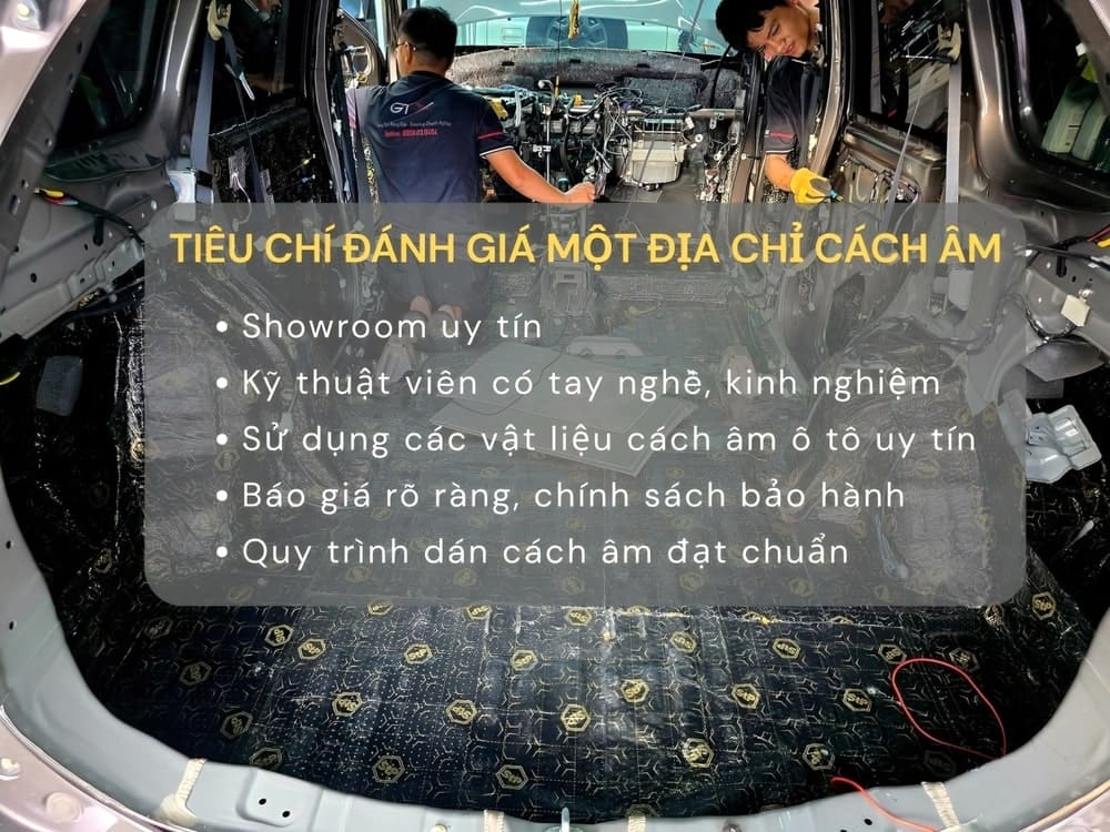 Tiêu chí đánh giá chất lượng showroom cách âm