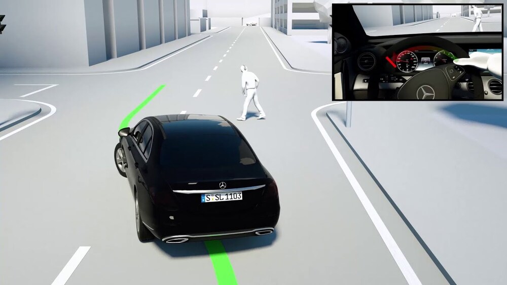 Hệ thống tự lái cho Mercedes - Hỗ trợ đánh lái tránh va chạm