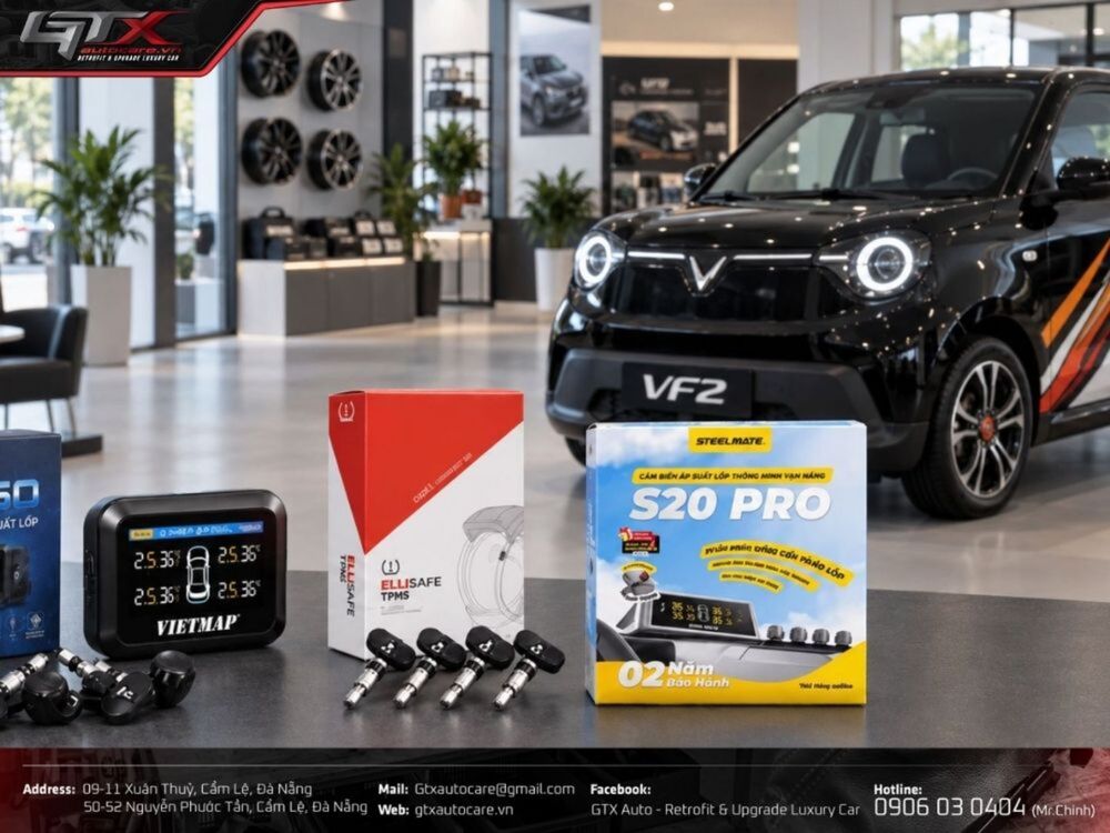 Trang bị cảm biến áp suất lốp VF2
