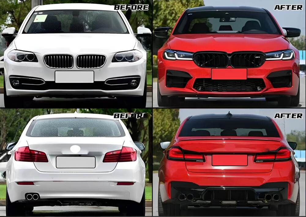Trước và sau nâng cấp lên BMW 5 Series G300