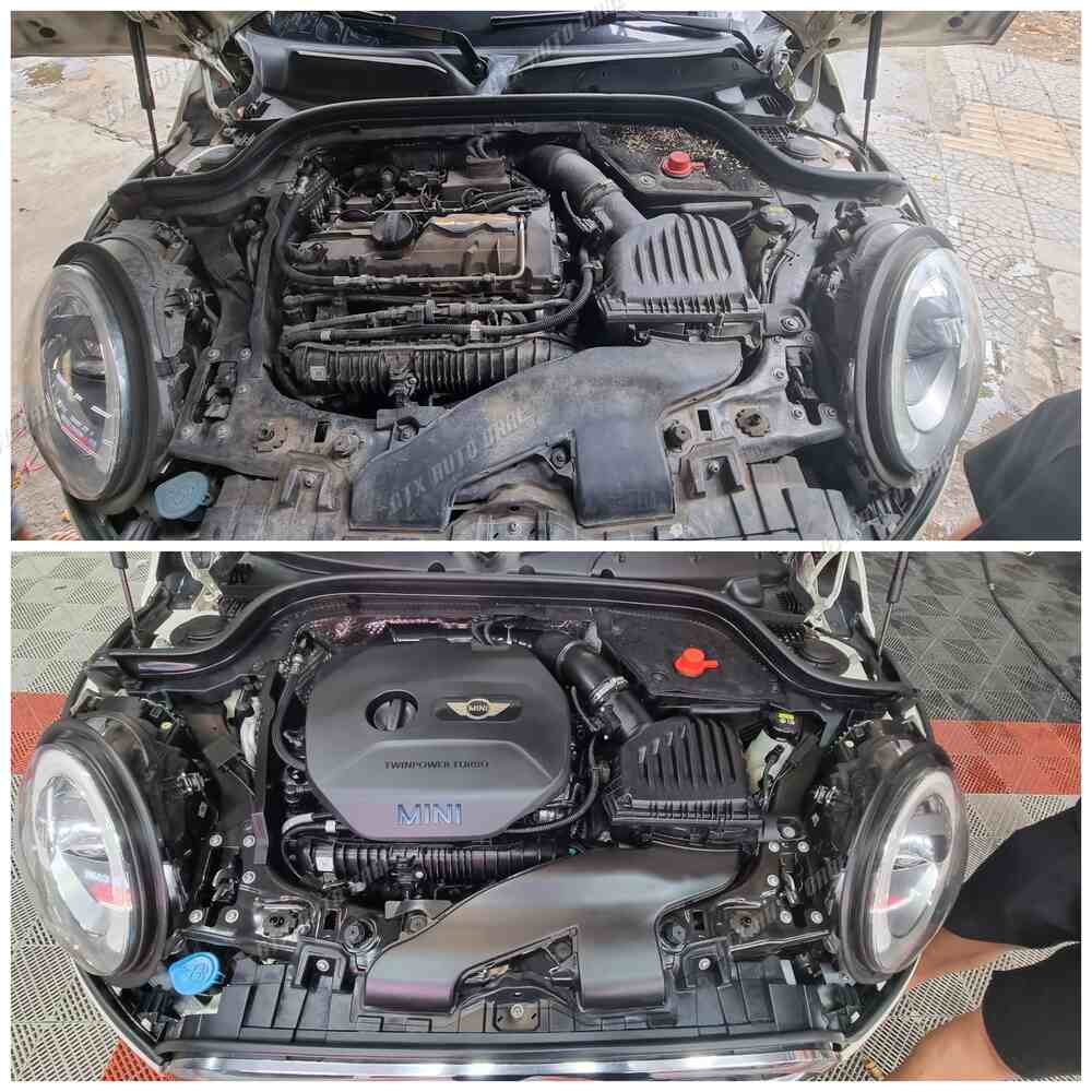 Vệ sinh khoang máy tại GTX Auto Care