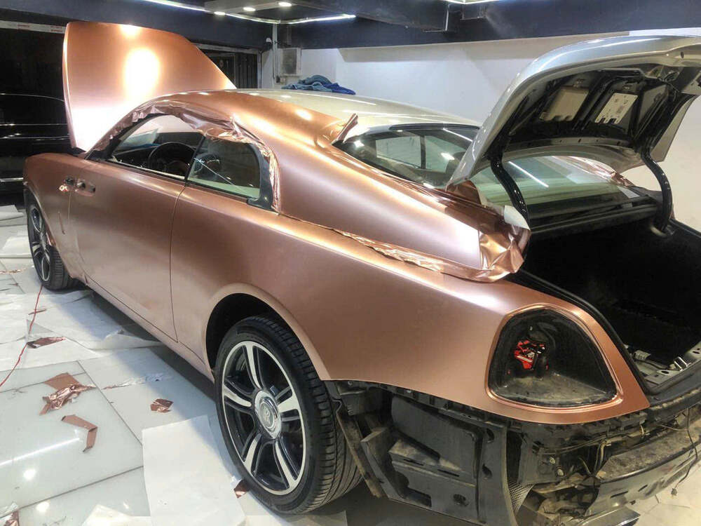 Wrap đổi màu xe roll royce