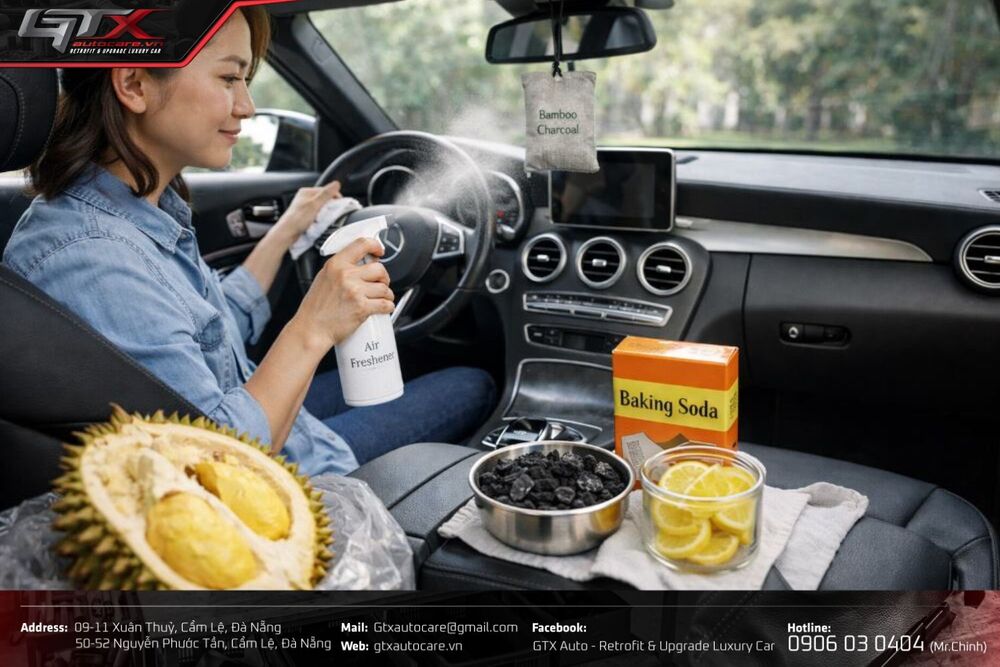 Xác định mức độ mùi sầu riêng trong xe để xử lý hiệu quả