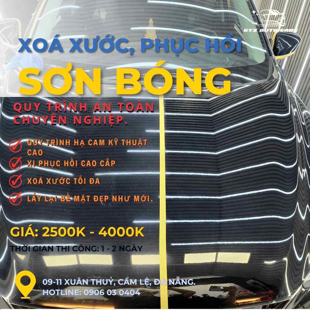 Xóa xước, phục hồi sơn bóng  tại GTX Auto Care