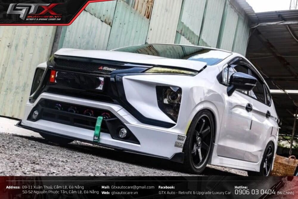 Xpander độ hạ gầm với phong cách JDM 